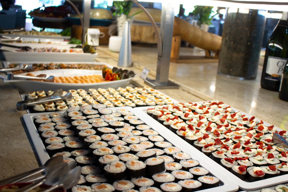 Pratos do buffet